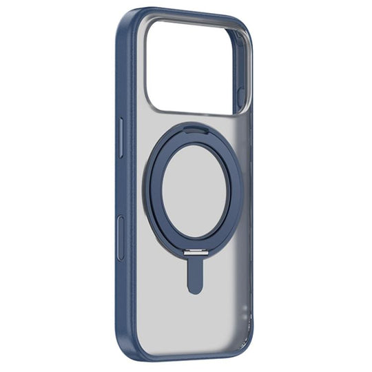 For iPhone 18 Pro / 17 Pro ZGA Feitian 360 Rotation Holder Magsafe PC Hybrid TPU Phone Case(Blue)