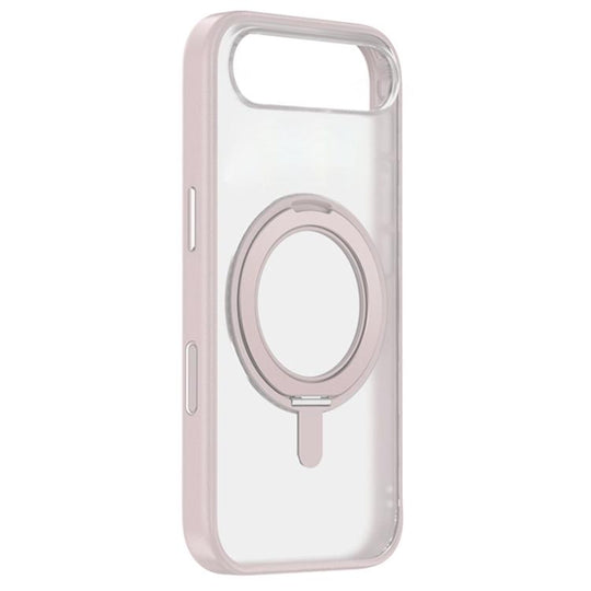 For iPhone Air ZGA Feitian 360 Rotation Holder Magsafe PC Hybrid TPU Phone Case(Pink)
