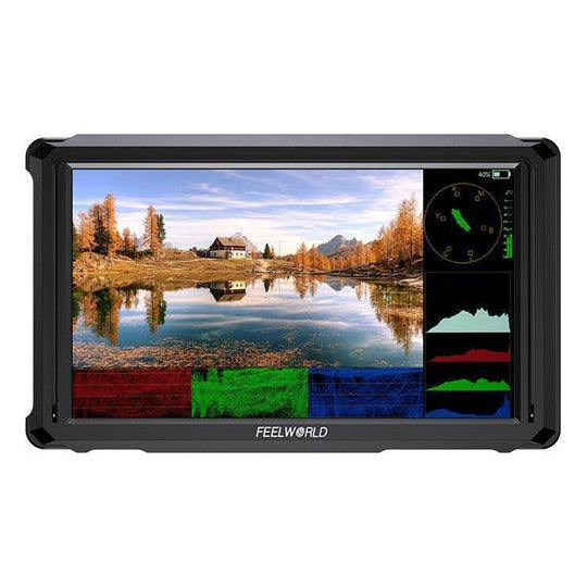 FEELWORLD FW568 Pro 6-inch 1200nit High Bright Camera DSLR Monitor 4K HDMI 60Hz IPS Screen(Black)