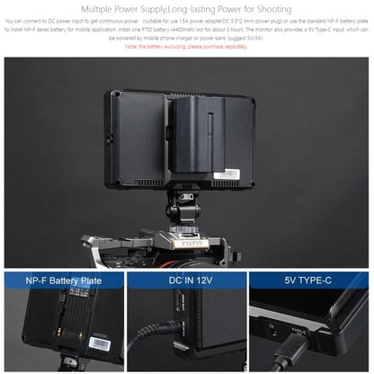 FEELWORLD FW568 Pro 6-inch 1200nit High Bright Camera DSLR Monitor 4K HDMI 60Hz IPS Screen(Black) - On-camera Monitors by FEELWORLD | Online Shopping UK | buy2fix