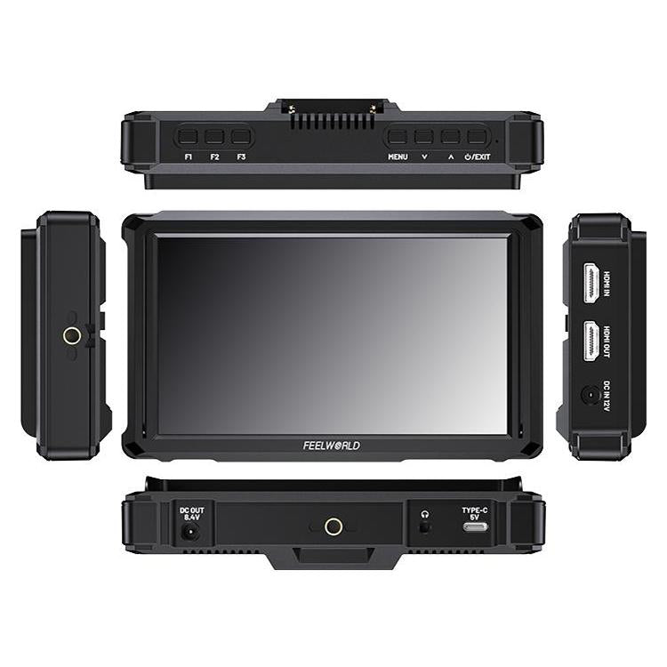 FEELWORLD FW568 Pro 6-inch 1200nit High Bright Camera DSLR Monitor 4K HDMI 60Hz IPS Screen(Black) - On-camera Monitors by FEELWORLD | Online Shopping UK | buy2fix