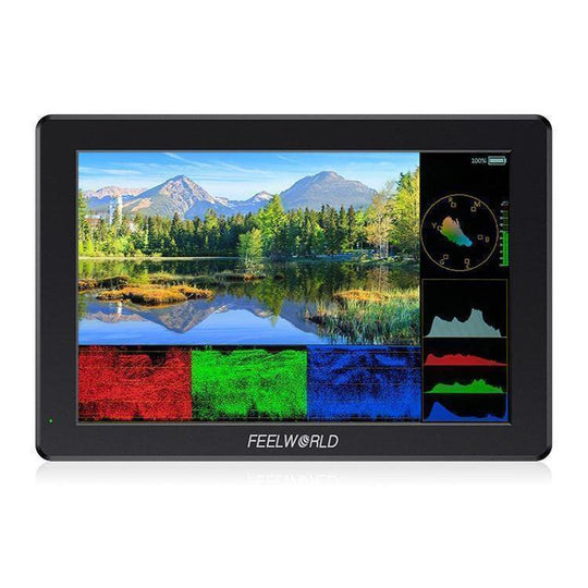 FEELWORLD T7 Pro 7-inch 2000nit Camera Field Video Monitor Aluminium Housing 4K 1920 x 1200 HDMI-compatible IPS Screen(Black)