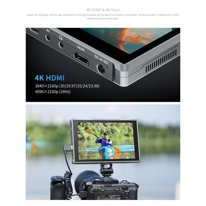 FEELWORLD FW759 Pro 7-inch Touch Screen Camera Field Video Monitor 4K HDMI-compatible 1280 x 800 IPS Screen(Black) - On-camera Monitors by FEELWORLD | Online Shopping UK | buy2fix
