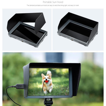 FEELWORLD FW759 Pro 7-inch Touch Screen Camera Field Video Monitor 4K HDMI-compatible 1280 x 800 IPS Screen(Black) - On-camera Monitors by FEELWORLD | Online Shopping UK | buy2fix