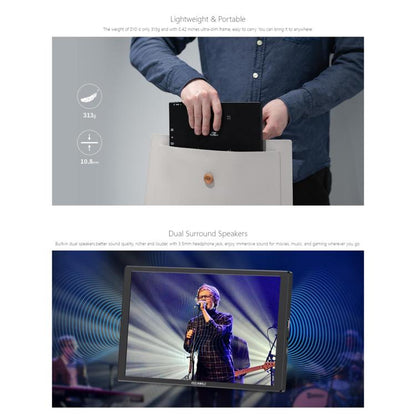 FEELWORLD D10 10.1 inch Portable External Monitor Touch FHD 1920 x 1200 USB-C HDMI-compatible Screen(Black) - On-camera Monitors by FEELWORLD | Online Shopping UK | buy2fix