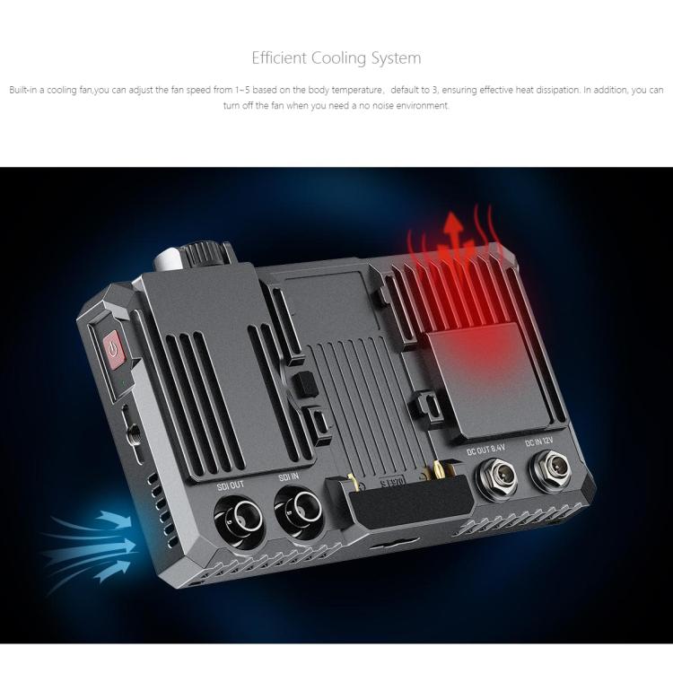 FEELWORLD SC6 6-inch 1500nit High Brightness Aluminium Filed Camera Video Monitor 3G SDI 4K HDMI-compatible 60Hz 1920 x 1080 IPS Screen(Black) - On-camera Monitors by FEELWORLD | Online Shopping UK | buy2fix