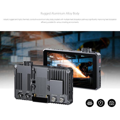 FEELWORLD SC6 6-inch 1500nit High Brightness Aluminium Filed Camera Video Monitor 3G SDI 4K HDMI-compatible 60Hz 1920 x 1080 IPS Screen(Black) - On-camera Monitors by FEELWORLD | Online Shopping UK | buy2fix