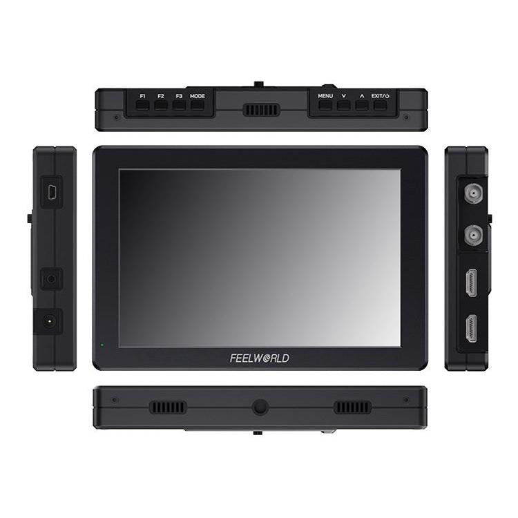 FEELWORLD T7S Pro 7-inch 2000nit High Brightness Filed Camera Video Monitor 3G SDI 4K 60Hz HDMI-compatible 1920 x 1200 IPS Screen(Black) - On-camera Monitors by FEELWORLD | Online Shopping UK | buy2fix