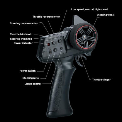 JJR/C C8801 Pro Black Warrior Edition Wrangler Simulation Climbing Remote Control Car(Black) - RC Cars by JJR/C | Online Shopping UK | buy2fix