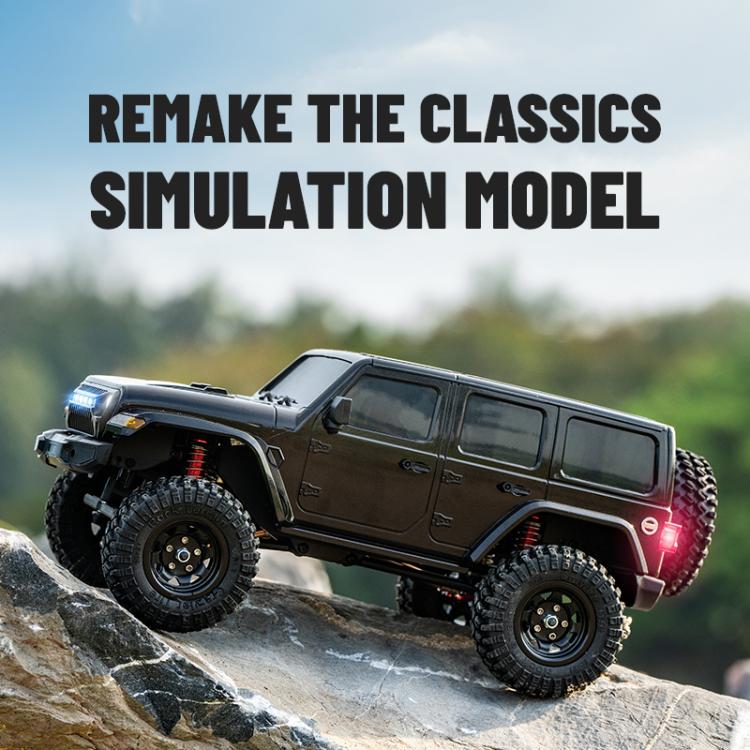 JJR/C C8801 Pro Black Warrior Edition Wrangler Simulation Climbing Remote Control Car(Black) - RC Cars by JJR/C | Online Shopping UK | buy2fix