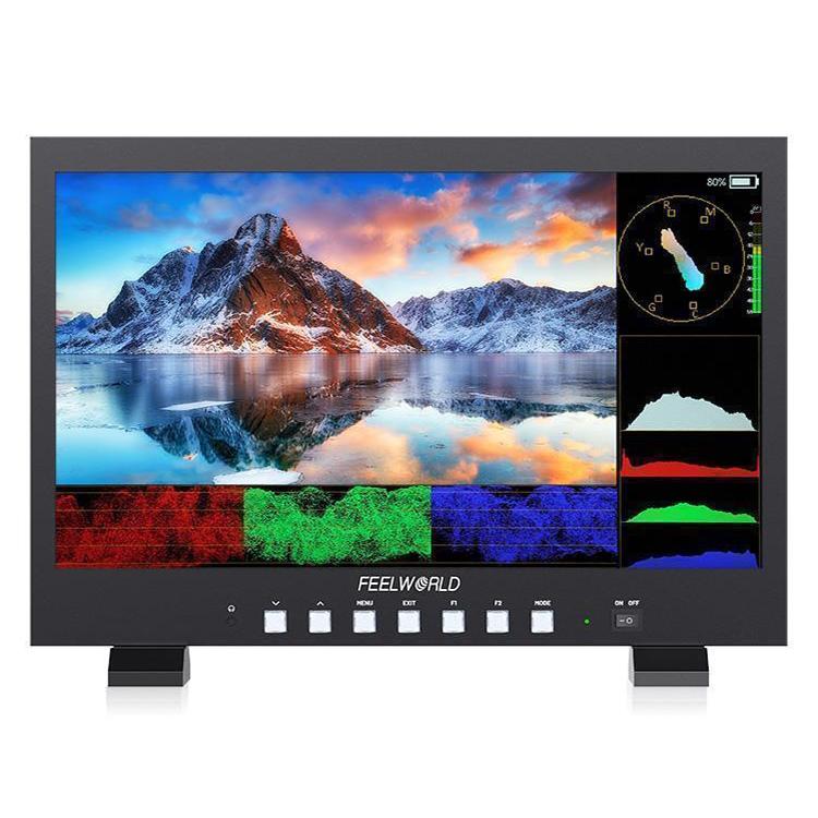 FEELWORLD FVM215-1000 21.5-inch Professional Production Broadcast Monitor High Brightness 1000nit Full HD IPS 4K 60Hz HDMI-compatible 3G-SDI Screen, AU Plug(Black) - On-camera Monitors by FEELWORLD | Online Shopping UK | buy2fix