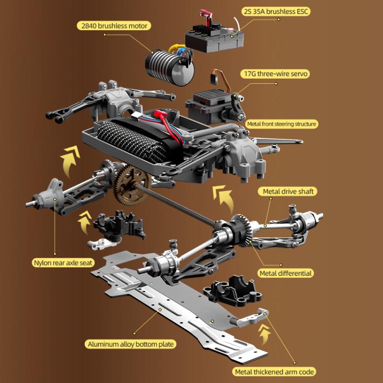 JJR/C C8820 1:18 4WD Carbon Brush Short Truck Off-road Remote Control Car(Purple) - RC Cars by JJR/C | Online Shopping UK | buy2fix
