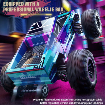 JJR/C C8821 Carbon Brush Four-wheel Drive High Speed Off-road Remote Control Car(Purple) - RC Cars by JJR/C | Online Shopping UK | buy2fix