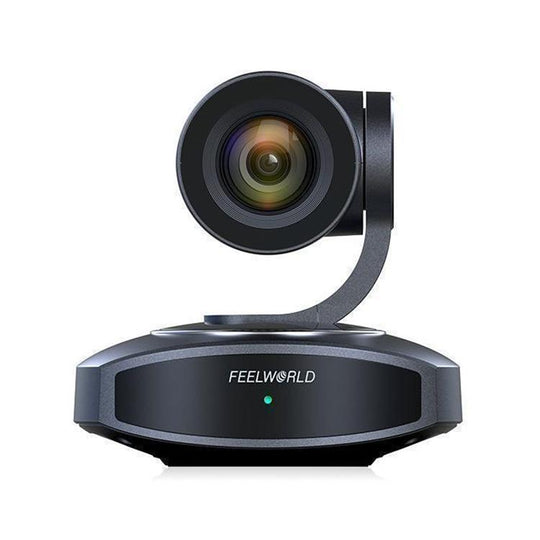 FEELWORLD 4K10X 4K PTZ Camera 10X Optical Zoom AI Tracking HDMI-compatible USB IP Remote Control(US Plug)