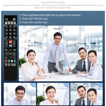 FEELWORLD 4K10X 4K PTZ Camera 10X Optical Zoom AI Tracking HDMI-compatible USB IP Remote Control(US Plug) - HD Camera by FEELWORLD | Online Shopping UK | buy2fix