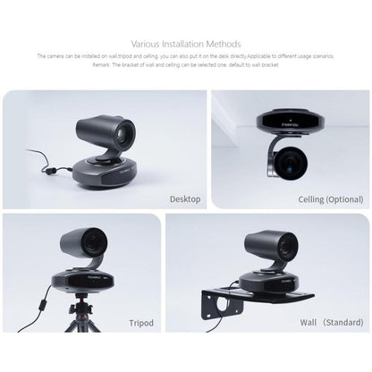 FEELWORLD 4K10X 4K PTZ Camera 10X Optical Zoom AI Tracking HDMI-compatible USB IP Remote Control(US Plug) - HD Camera by FEELWORLD | Online Shopping UK | buy2fix