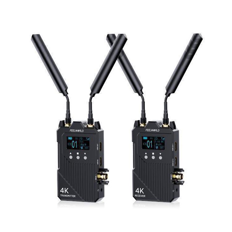 FEELWORLD WT1S 4K Wireless Video Transmission System SDI + Dual HDMI-compatible Full Duplex Intercom Live Streaming(Black) - Amplifier by FEELWORLD | Online Shopping UK | buy2fix