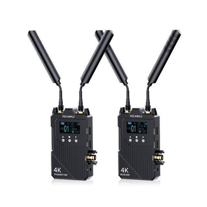 FEELWORLD WT1S 4K Wireless Video Transmission System SDI + Dual HDMI-compatible Full Duplex Intercom Live Streaming(Black) - Amplifier by FEELWORLD | Online Shopping UK | buy2fix