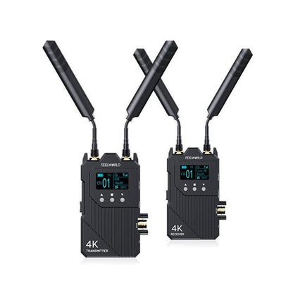 FEELWORLD WT1S 4K Wireless Video Transmission System SDI + Dual HDMI-compatible Full Duplex Intercom Live Streaming(Black) - Amplifier by FEELWORLD | Online Shopping UK | buy2fix