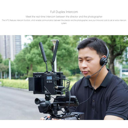 FEELWORLD WT1S 4K Wireless Video Transmission System SDI + Dual HDMI-compatible Full Duplex Intercom Live Streaming(Black) - Amplifier by FEELWORLD | Online Shopping UK | buy2fix