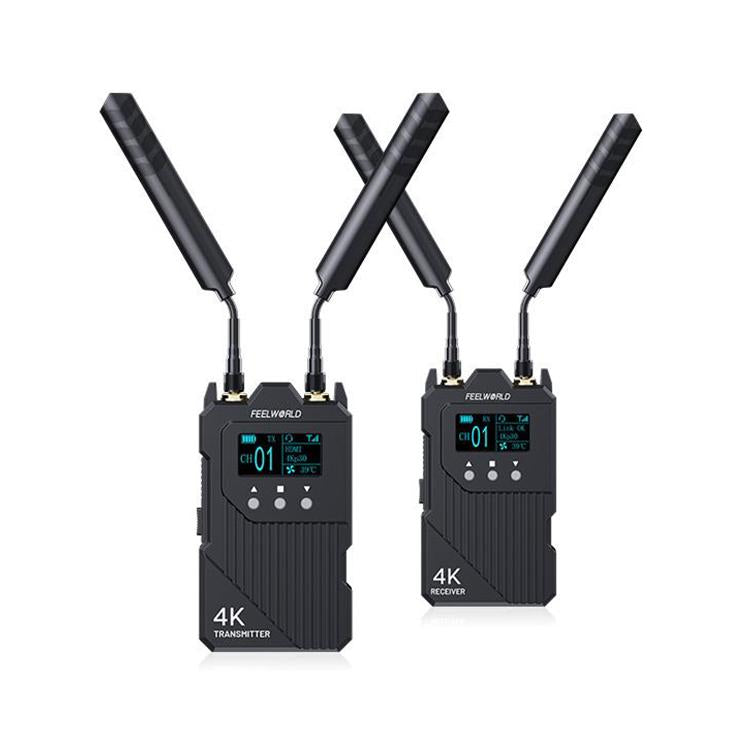 FEELWORLD WT1H 4K Wireless Video Transmission System Dual HDMI-compatible Full Duplex Intercom Live Streaming(Black) - Amplifier by FEELWORLD | Online Shopping UK | buy2fix