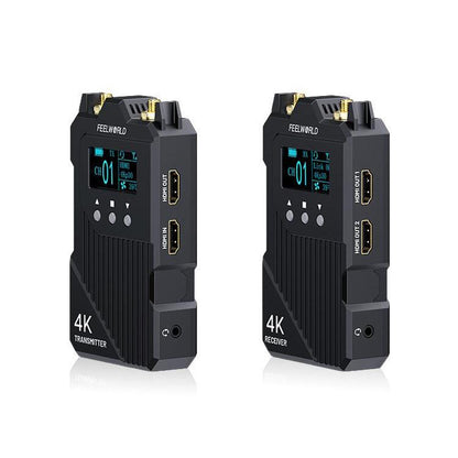 FEELWORLD WT1H 4K Wireless Video Transmission System Dual HDMI-compatible Full Duplex Intercom Live Streaming(Black) - Amplifier by FEELWORLD | Online Shopping UK | buy2fix