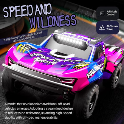 JJR/C C8826 1:10 Large 4WD High Speed ??Short Truck Off-road Remote Control Car(Pink Purple) - RC Cars by JJR/C | Online Shopping UK | buy2fix