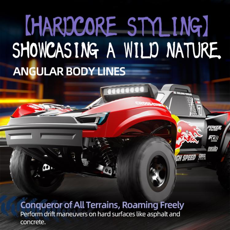 JJR/C C8826 1:10 Large 4WD High Speed ??Short Truck Off-road Remote Control Car(Red) - RC Cars by JJR/C | Online Shopping UK | buy2fix