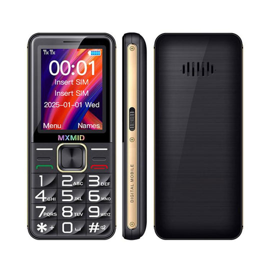 MXMID G880 Pro Big Keys Elder Phone, 2.4 inch, MT6261D, 1600mAh Battery, LED Flashlight, Network: 2G(Black)