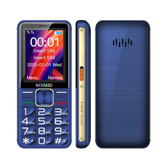 MXMID G880 Pro Big Keys Elder Phone, 2.4 inch, MT6261D, 1600mAh Battery, LED Flashlight, Network: 2G(Blue)