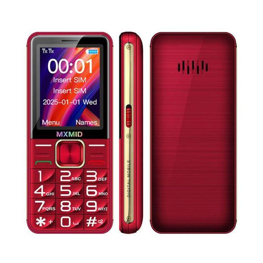 MXMID G880 Pro Big Keys Elder Phone, 2.4 inch, MT6261D, 1600mAh Battery, LED Flashlight, Network: 2G(Red) - Others by buy2fix | Online Shopping UK | buy2fix