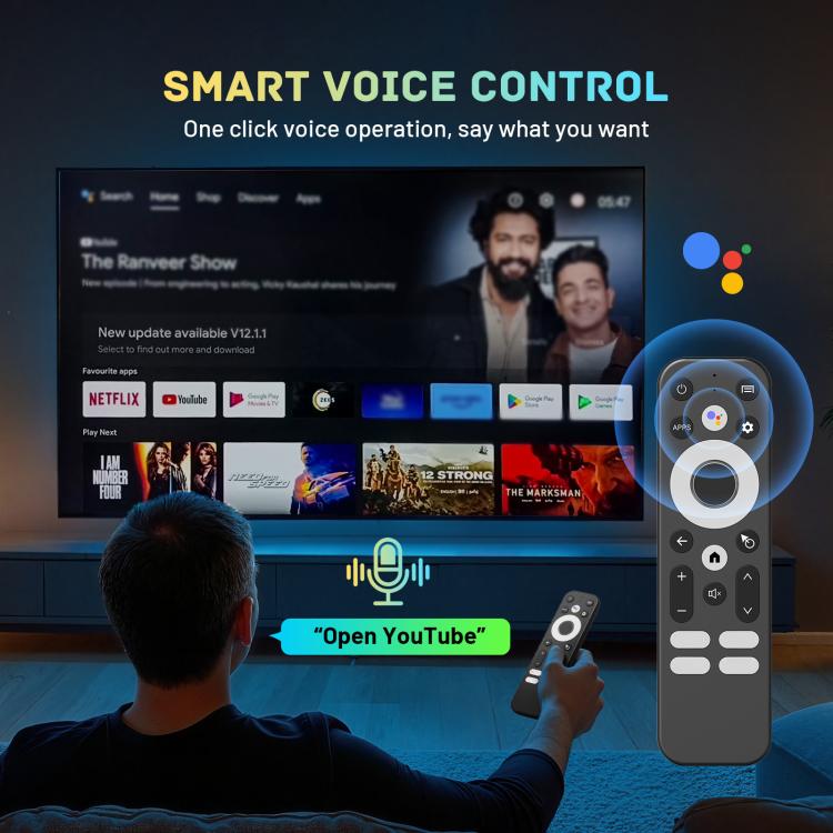 HK1 RBOX X50 Android 14 Smart TV Box with Remote Control, 4GB+32GB, Amlogic S905A Quad-Core(AU Plug) - Amlogic S905 by buy2fix | Online Shopping UK | buy2fix