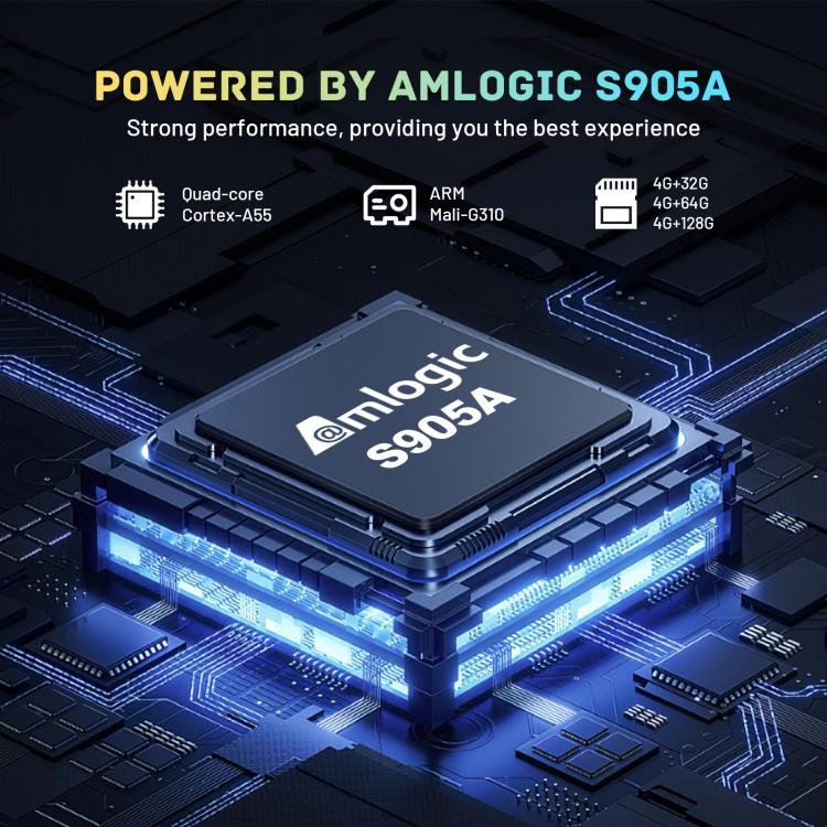 HK1 RBOX X50 Android 14 Smart TV Box with Remote Control, 4GB+32GB, Amlogic S905A Quad-Core(AU Plug) - Amlogic S905 by buy2fix | Online Shopping UK | buy2fix