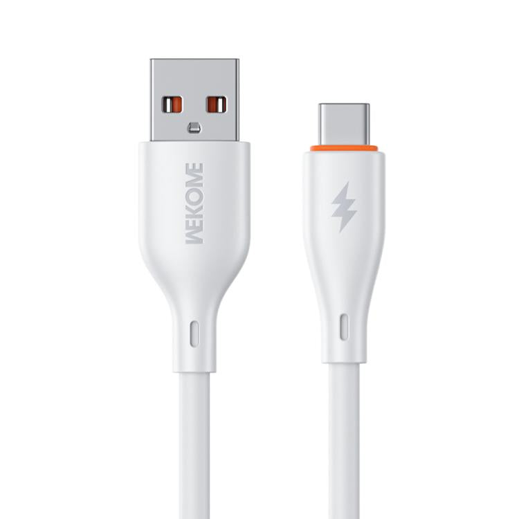 WK WDC-116a 66W USB to Type-C Fast Charging Data Cable, Length: 1m(White) - USB-C & Type-C Cable by WK | Online Shopping UK | buy2fix
