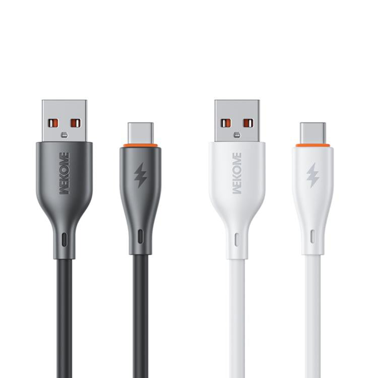 WK WDC-116a 66W USB to Type-C Fast Charging Data Cable, Length: 1m(White) - USB-C & Type-C Cable by WK | Online Shopping UK | buy2fix