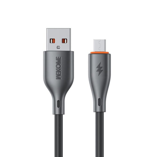 WK WDC-116m 12W USB to Micro USB Fast Charging Data Cable, Length: 1m(Black) - Micro USB Cable by WK | Online Shopping UK | buy2fix