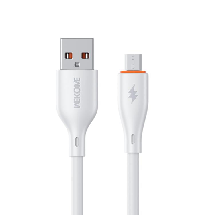 WK WDC-116m 12W USB to Micro USB Fast Charging Data Cable, Length: 1m(White) - Micro USB Cable by WK | Online Shopping UK | buy2fix