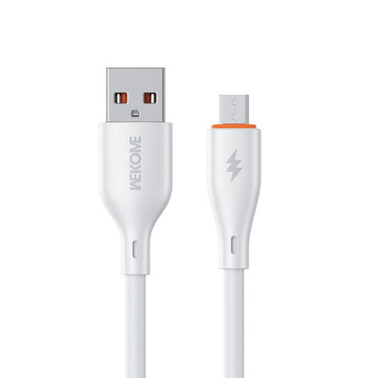 WK WDC-116m 12W USB to Micro USB Fast Charging Data Cable, Length: 1m(White) - Micro USB Cable by WK | Online Shopping UK | buy2fix