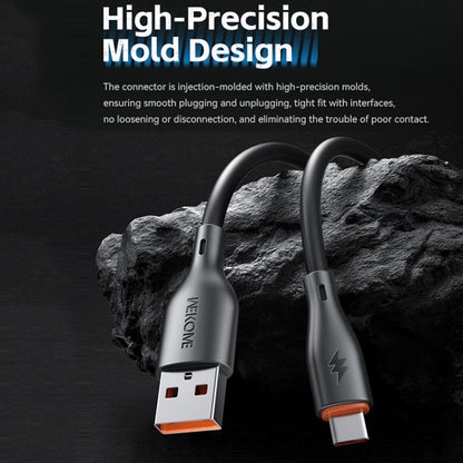 WK WDC-116m 12W USB to Micro USB Fast Charging Data Cable, Length: 1m(Black) - Micro USB Cable by WK | Online Shopping UK | buy2fix