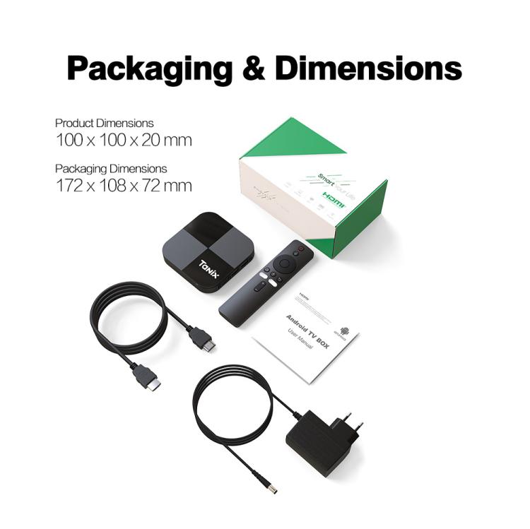 Tanix TX5 Plus Android 14 Smart TV Box with Remote Control, 2GB+16GB, Amlogic S905X5M Quad-Core(US Plug) - Amlogic S905 by buy2fix | Online Shopping UK | buy2fix