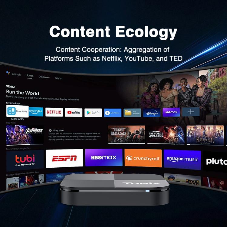 Tanix TX5 Plus Android 14 Smart TV Box with Remote Control, 2GB+16GB, Amlogic S905X5M Quad-Core(EU Plug) - Amlogic S905 by buy2fix | Online Shopping UK | buy2fix