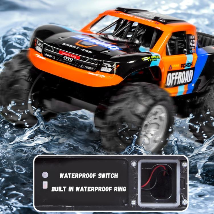 JJR/C Q205 4WD Amphibious Short Truck Off-road Remote Control Car(Blue) - RC Cars by JJR/C | Online Shopping UK | buy2fix