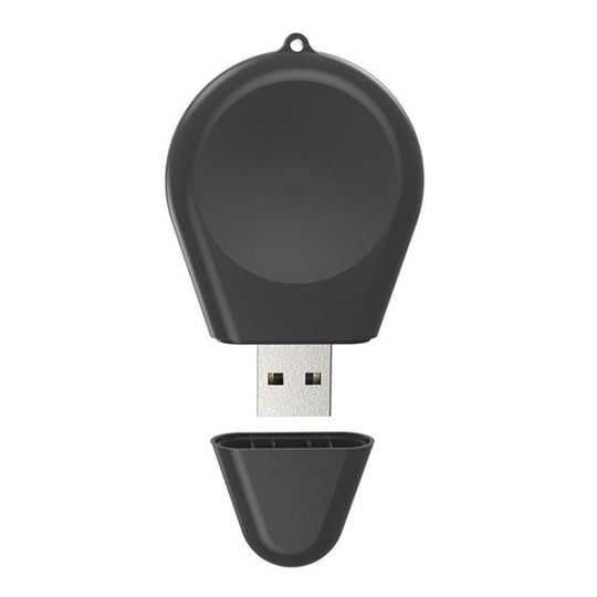 For Samsung Galaxy Watch 8/7/6/5/4 xDfind USB Interface Smart Watch Wireless Charger with Lanyard(Black)