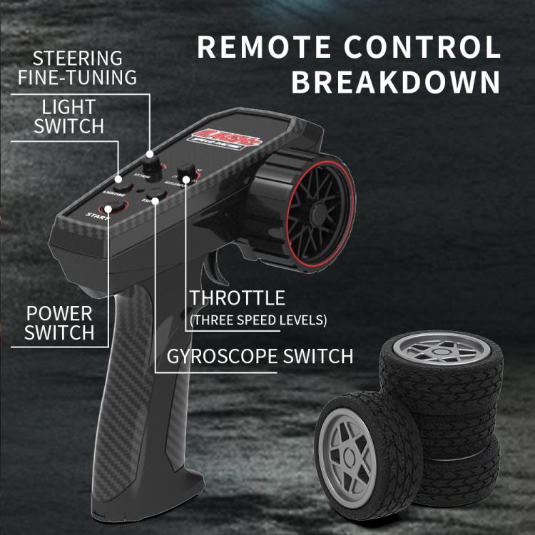 JJR/C C8827 A Q Version Full Scale 4WD Drift Remote Control Car, Style:Standard Version(Silver) - RC Cars by JJR/C | Online Shopping UK | buy2fix
