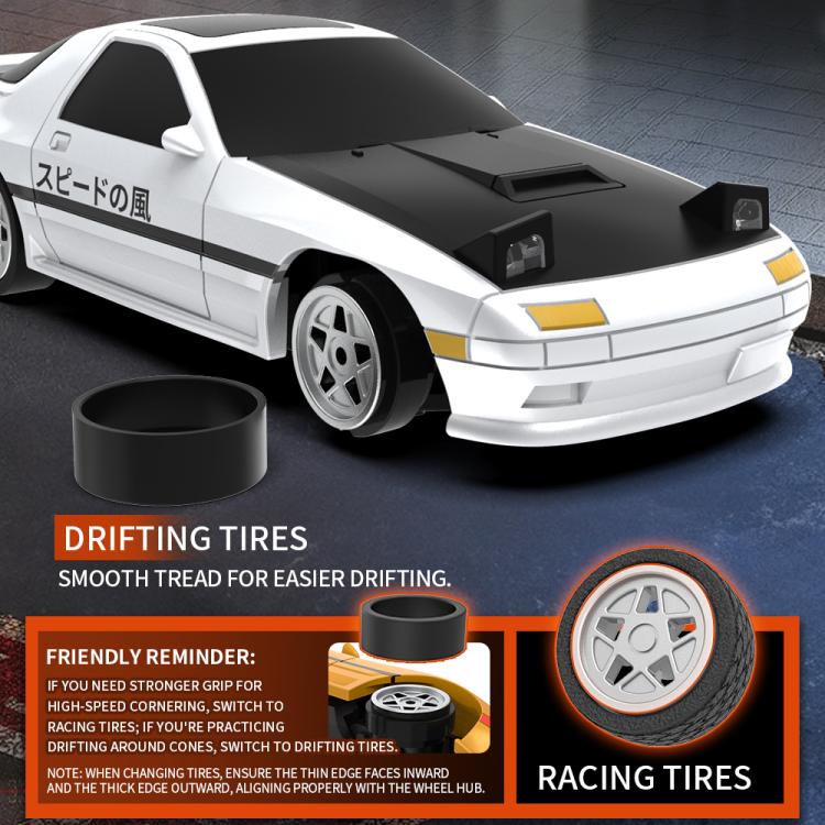 JJR/C C8827 B Q Version Full Scale 4WD Drift Remote Control Car, Style:Gyroscope Version(White) - RC Cars by JJR/C | Online Shopping UK | buy2fix