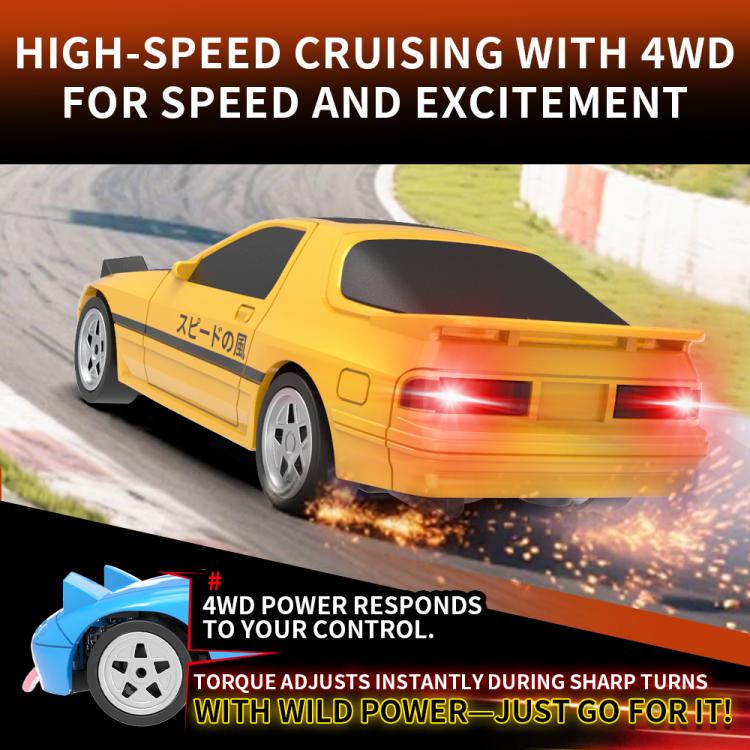 JJR/C C8827 B Q Version Full Scale 4WD Drift Remote Control Car, Style:Gyroscope Version(White) - RC Cars by JJR/C | Online Shopping UK | buy2fix