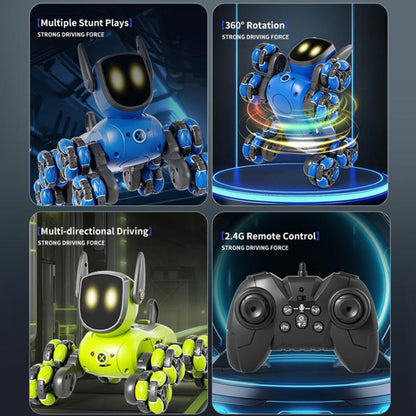 JJR/C Q200 Small Eight-wheeled Multi-function Remote Control Robot Dog(Green) - RC Cars by JJR/C | Online Shopping UK | buy2fix