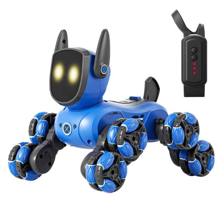 JJR/C Q200 Small Eight-wheeled Multi-function Remote Control Robot Dog with RC Watch(Blue) - RC Cars by JJR/C | Online Shopping UK | buy2fix