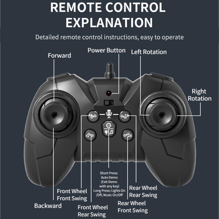 JJR/C Q200 Small Eight-wheeled Multi-function Remote Control Robot Dog with RC Watch(Green) - RC Cars by JJR/C | Online Shopping UK | buy2fix