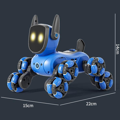 JJR/C Q200 Small Eight-wheeled Multi-function Remote Control Robot Dog with RC Watch(Blue) - RC Cars by JJR/C | Online Shopping UK | buy2fix